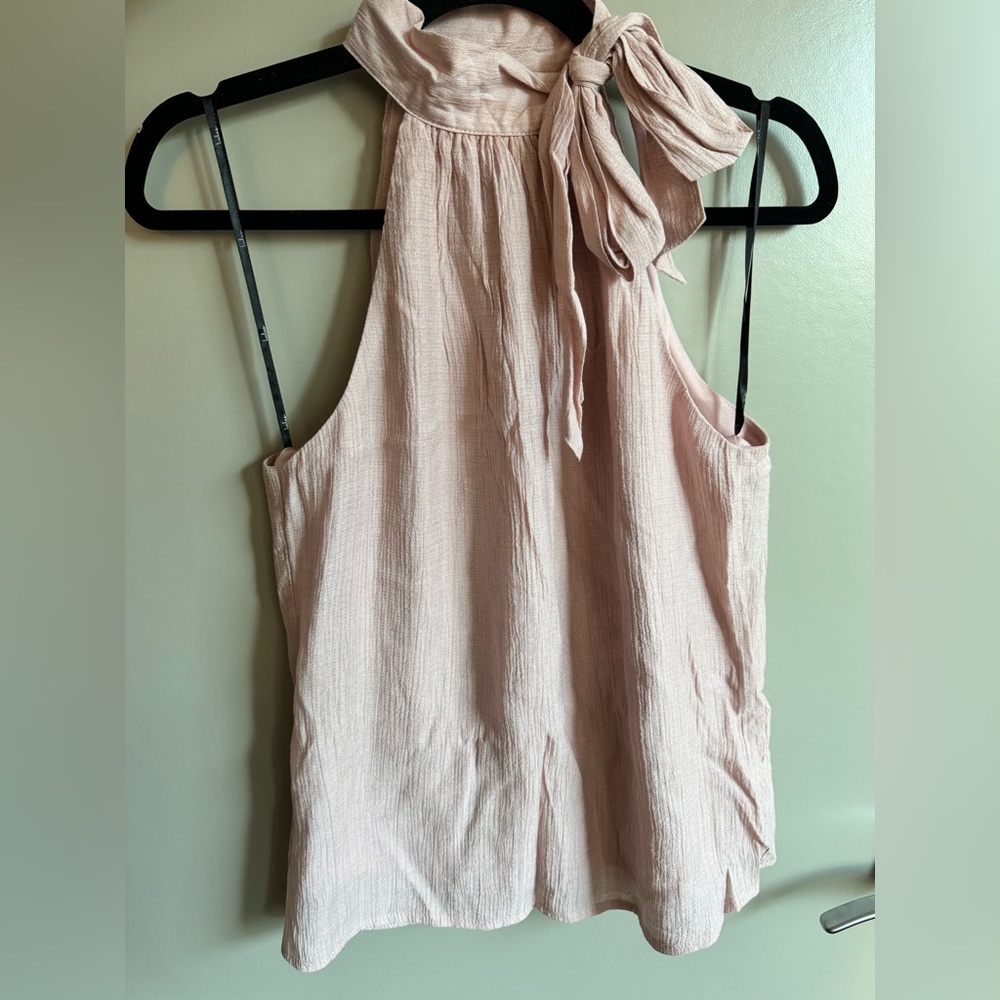Lulu’s Pink Neck-Tie Halter Top